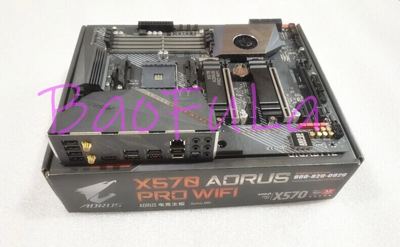 GIGABYTE X570 AORUS PRO WIFI Motherboard AMD AM4 AMD X570 DDR4 ATX M.2 USB 3.1 - Image 3 of 3
