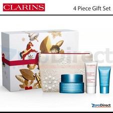Clarins Hydration Essentials Moisturizer Hydration Mask Foaming Cleanser 4pc Set