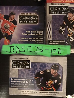 2023-24 2022-23 2021-22 2020-21 2019-20 OPC Platinum Hockey Base 51-100 U PICK
