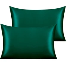 Satin Toddler Pillowcase 2 Pack Various Colors 14 x 20 Inches