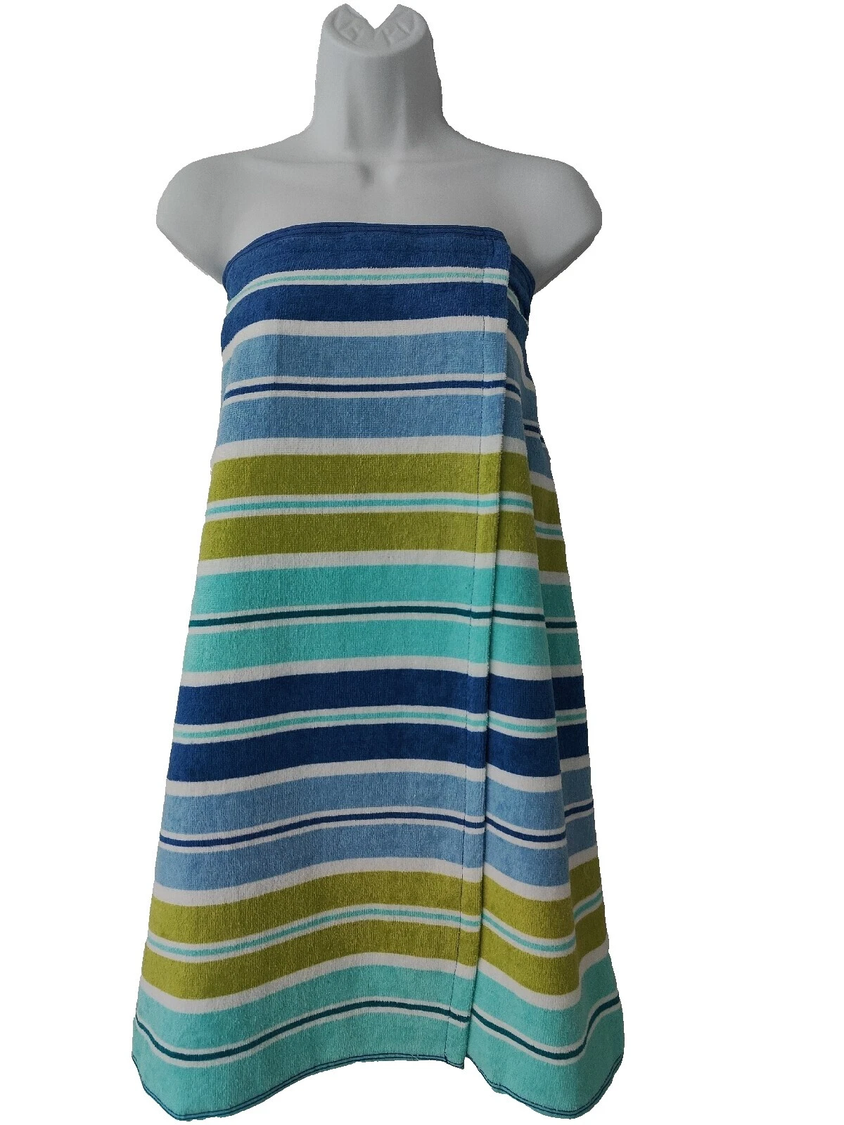 Toallas y paños de baño multicolores hechos a mano