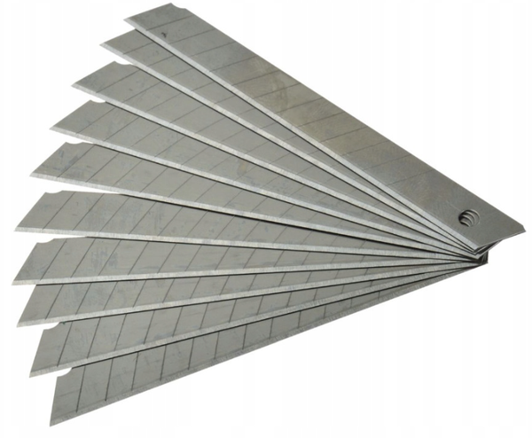 Cutterklingen Abbrechklingen Ersatzklingen 9Mm Satz 10-Tlg Cuttermesser Klingen-image