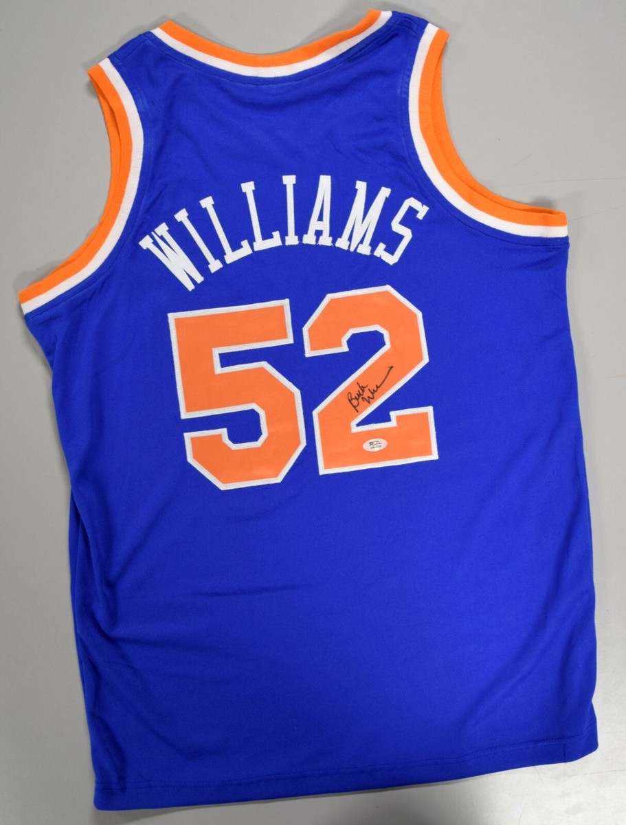Buck Williams Signed Custom New York Knicks Blue Jersey PSA