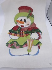 Handpainted Needlepoint Canvas SNOW WOMAN  WF4 13  x20  