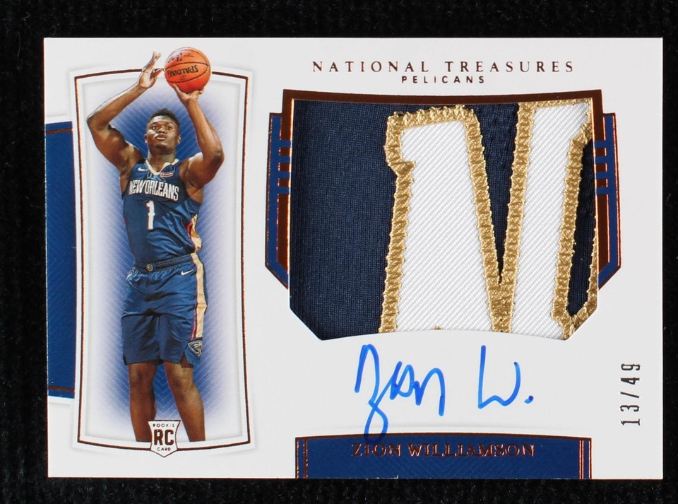 2019-20 Panini National Treasures - Zion Williamson #108 for sale