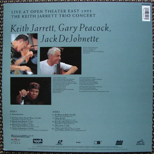 The Keith Jarrett Trio Concert Live Open Theater East 1993 JAZZ Music LASERDISC - Bild 2 von 5