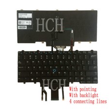 New for Dell Latitude E5450 E7450 0D19TR Keyboard US Black with Backlit pointing