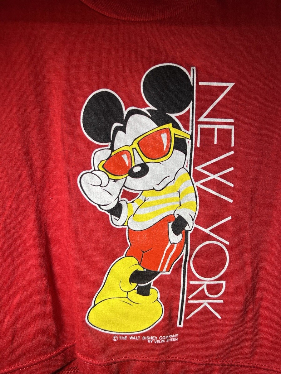 Jerzeez Disney Mickey Mouse New York Single Stitch Made In