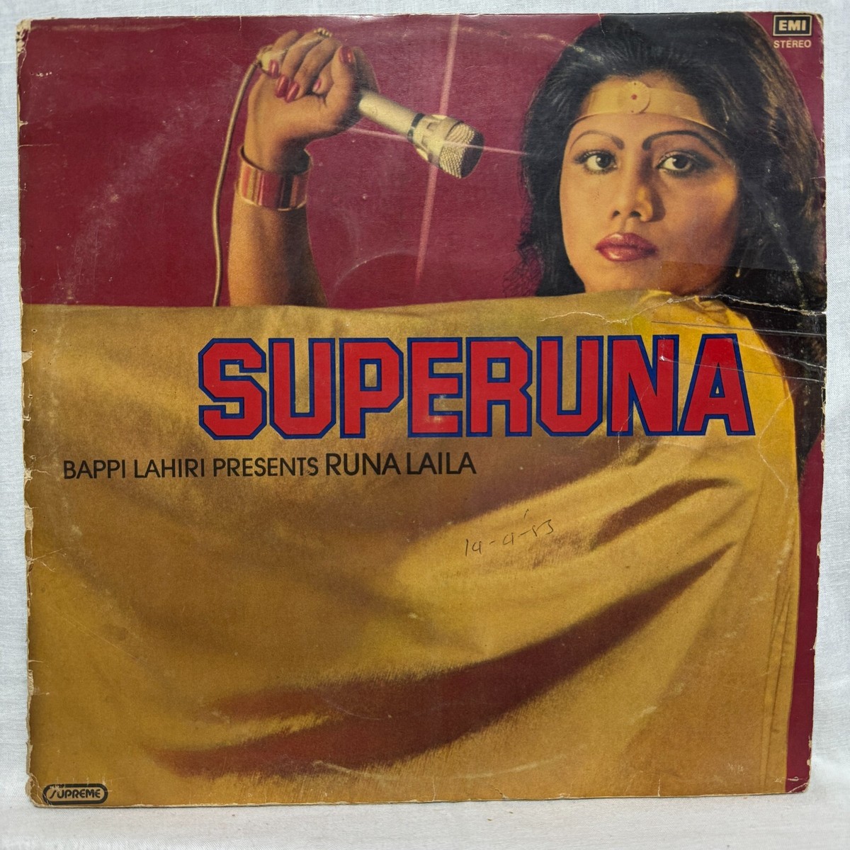 Superuna Runa Laila Bappi Lahiri Vinyl LP Record Rare 1982 Disco
