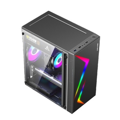Desktop PC Case Gaming Computer For 3 Cooling Fans MATX/Mini-ITX MotherboardYR