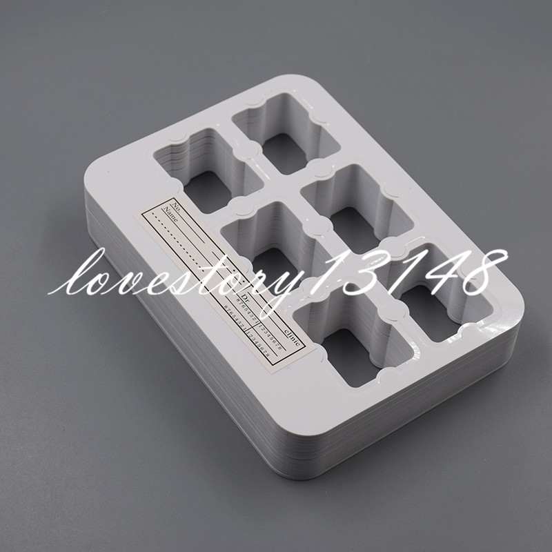 100 Pcs Dental X-Ray Film Mount Frame 6 Hole Slot Clinic