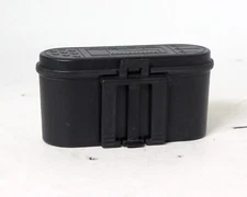 Vintage Plastic Water Resistant 35mm Film Container Holder Black 4x Rolls
