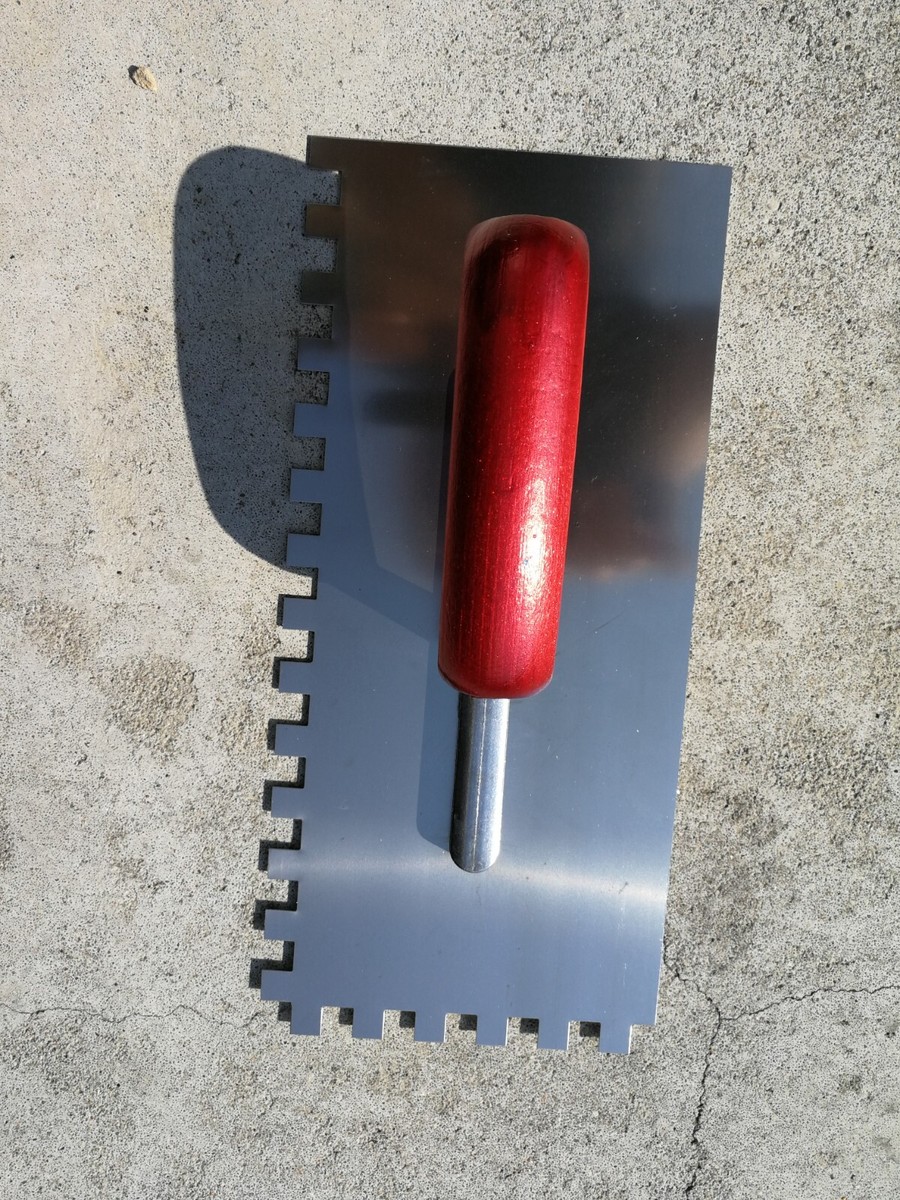Instalguru Zahnkelle 130x270 Mm – Edelstahl Fliesenkelle Mit 8x8 Mm Zahnung