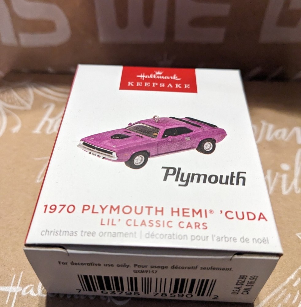 Minature Plymouth Classic Car Ornament Hallmark