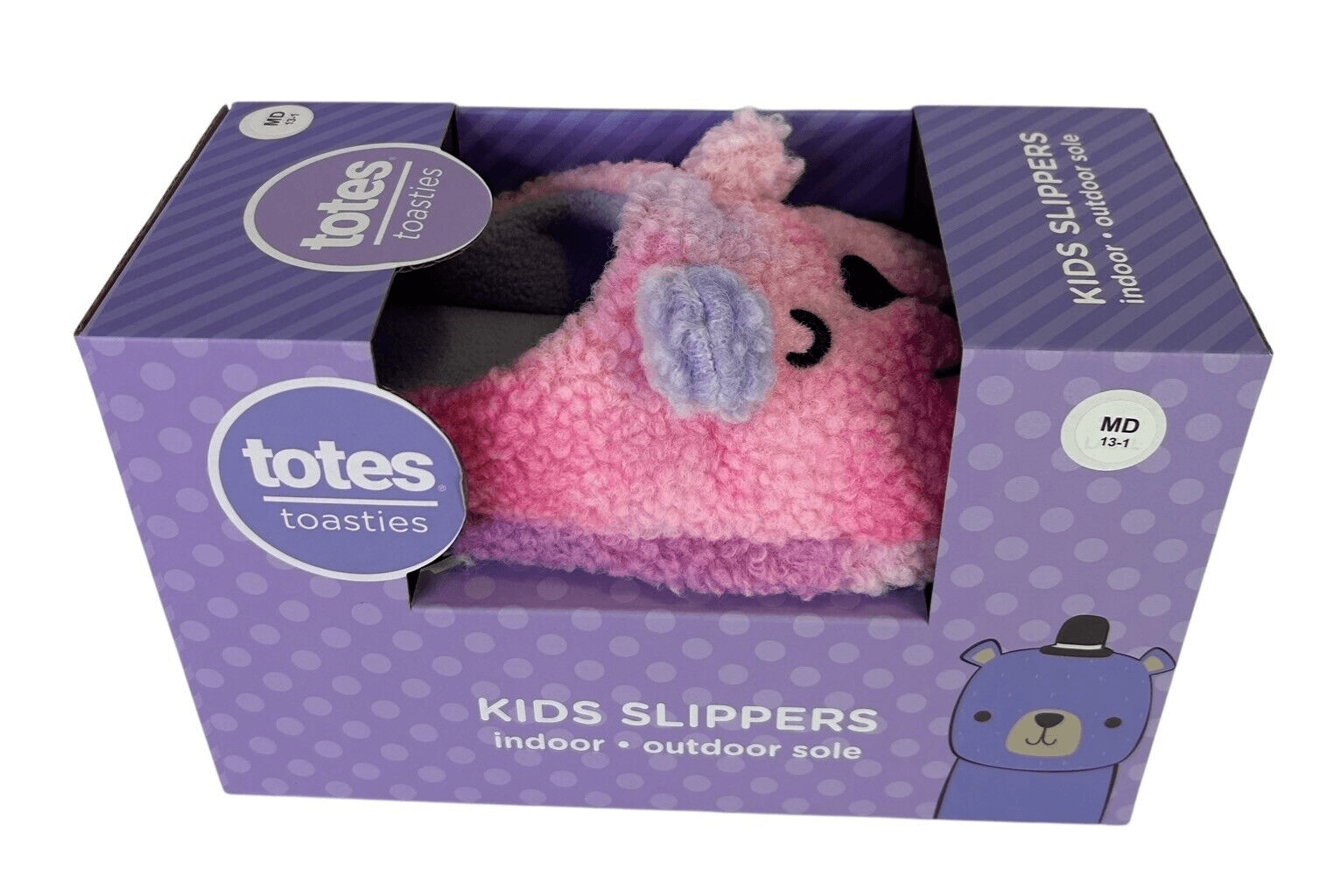 SAOLA Totes Toasties Ciabatte Bambini Interno Esterno Suola Cardo Ombre Orso Tg Med 13 1