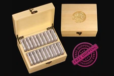 Wooden Storage Box 20 PCGS NGC ANACS Coin Slabs – Solid Case