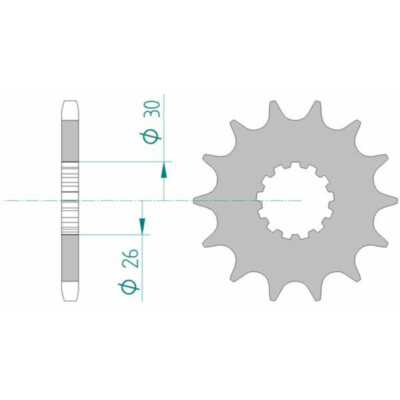 AFAM Standard Stahlritzel vorne 88600 - 525 AMERICA SPEEDMASTER SCRAMBLER THRUXT