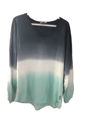 Spirit Jersey X Atlantis Ombre Blues Long Sleeve Size M ''Live, Laugh, Love''