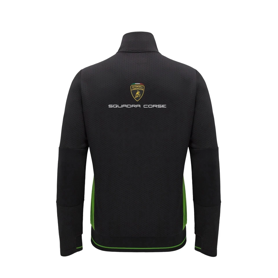 Sudadera negra Lamborghini Squadra Corse Super Trofeo cremallera completa para hombre Foto 4 de 4