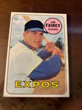 1969 Topps baseball set break #117 Jim fairey Los angeles Dodgers EX