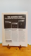 ACOUSTIC 120 GUITAR AMPLIFIERS PRINT AD 1979  PRINT AD 11 X 8.5