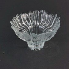 Vintage Schale Glas 60er Jahre Mid Century Konfektschale Transparent Zacken
