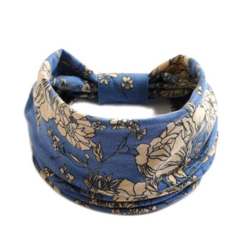 Bandanna breites Sport Yoga Stirnband Stretch Haarband elastisches Haarband Turban - Bild 12 von 20