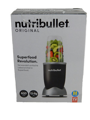 NutriBullet Extraktor 600 Watt 12tlg. Mixer mit Extraktor-Klinge macht Superfood