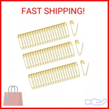 500 PCS 19mm / 3/4 Inch Safety Pins Gold Sewing Pins, Small Safety Pins Size 00 