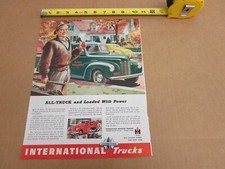 1946 International Ih Truck Pickup Original Vintage Print Magazine Ad 1946 International Ih Truck Pickup Original Vintage Print Magazine Ad
