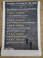 THE POST - MOVIE POSTER - A STEVEN SPIELBERG FILM STARRING TOM HANKS