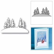 Pine Trees Metal Cutting Dies Scrapbooking Cards Embossing Stencil Mould Craft