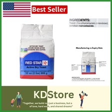 Active Dry Yeast 16oz for Baking Bread, Pizza, Pastries, Fast Rising