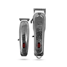 Combo Pack All Metal Quiet and Low Vibration Cordless Hair Clipper + Trimmer