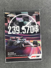 2025 Topps Chrome Formula 1 F1 OLIVER BEARMAN Rookie Top Speed Refractor Rc -1