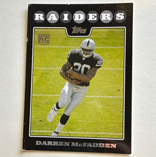 Topps 2008 Darren McFadden Oakland Raiders #10 of 12 Rookie Card. rookie card picture