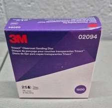 3m 02094 Trizact Hookit 3 In. P1500 Grit Clear Coat Sanding Disc 25box 3m 02094 Trizact Hookit 3 In. P1500 Grit Clear Coat Sanding Disc 25box