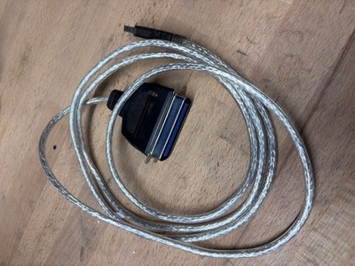 USB zu Parallel Centronics Adapter Druckerkabel 36pol. für XP + Vista + Win 7-10