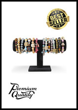 T-Bar Bracelet Display Stand Jewelry Holder Watch Bangle Organizer Black Velvet