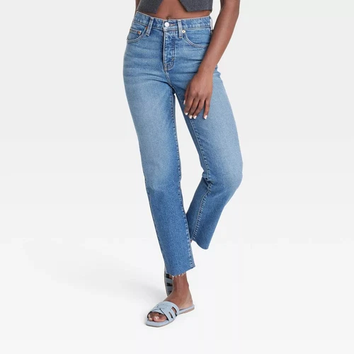 Universal Thread Women's Mid Rise Slim Fit Ankle Jeans Midweight