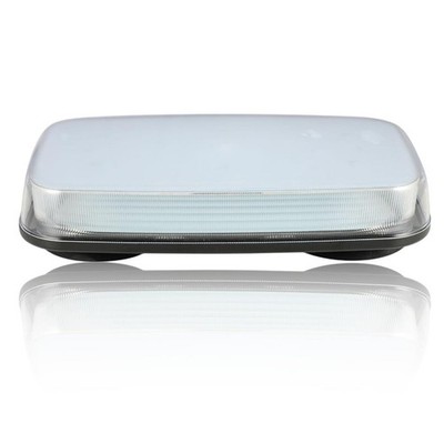 12v 24v Clear Lens Amber LED Warning Light Beacon Bar + Cigar To Fit Universal