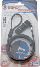 Sendt Black Notebook/Laptop Combination Lock Security Cable Black NIB QTY 8