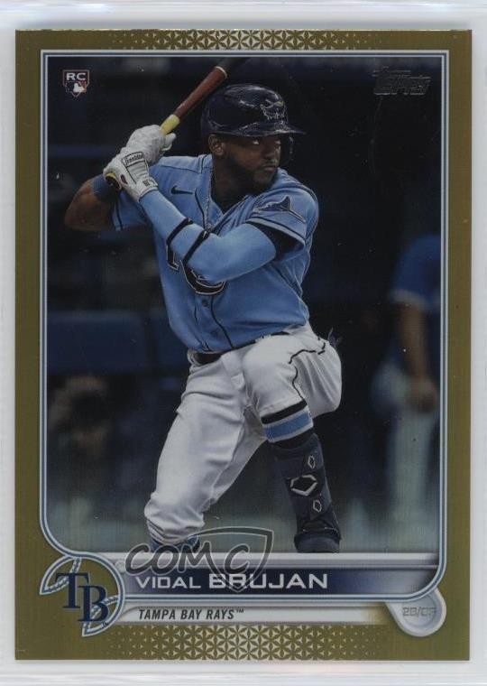 2022 Topps Series 1 Gold Foil Vidal Brujan #25 Rookie RC 0u46