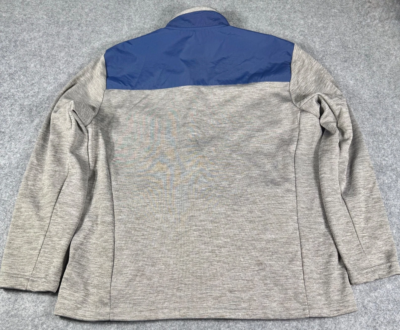 Orvis Men’s Classic Collection Full Zip Bonded Mesh Fleece Jacket Gray Blue L - product detail image 2