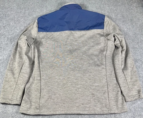 Orvis Men’s Classic Collection Full Zip Bonded Mesh Fleece Jacket Gray Blue L image 2