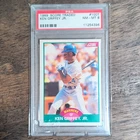 Score 1989 Rookie & Traded Ken Griffey Jr #100T RC PSA 8 Baseball Card