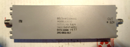 One Delta Microwave L5633 GPS Filter / Amplifier - Afbeelding 1 van 2