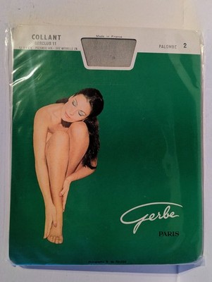 Gerbe Paris Feinstrumpfhose 12 den Größe 2 Farbe Palombe Vintage