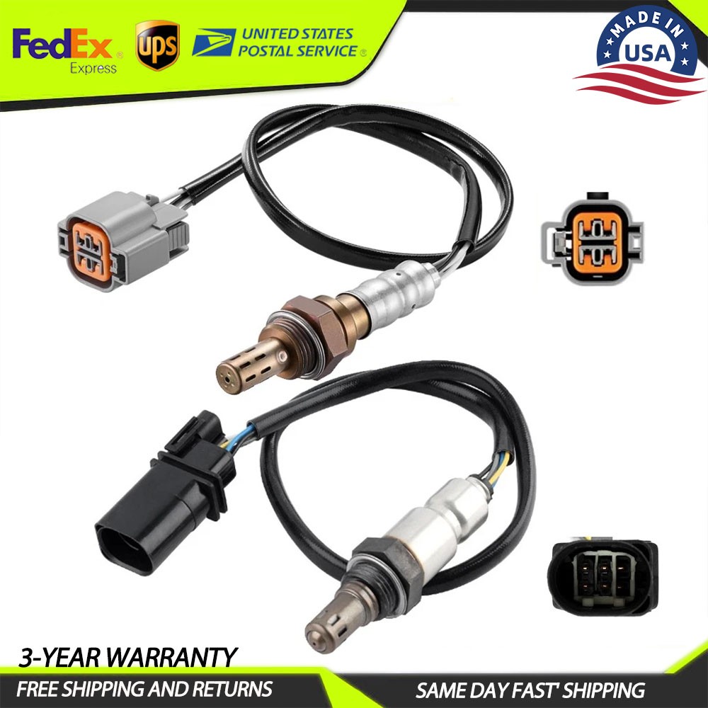 For Hyundai Sonata 2.0L L4 Turbo 2011-2014 2Pcs Up+Downstream Oxygen Sensor