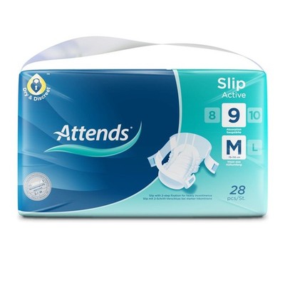 Attends Slip Active 9 Gr. M (Medium) 112 Stück (1 Karton)